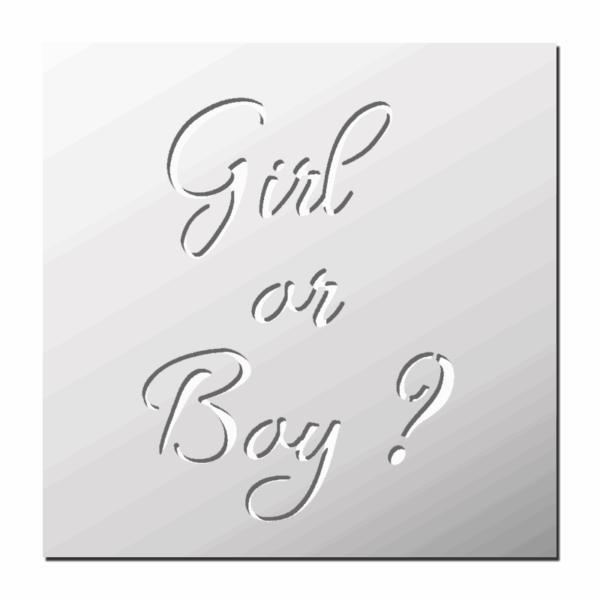 Pochoir Girl or Boy ?
