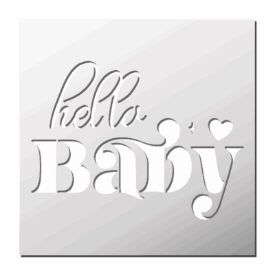 Pochoir Hello Baby