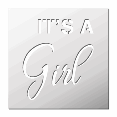 Pochoir It’s a Girl