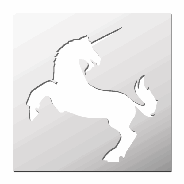 Pochoir Licorne