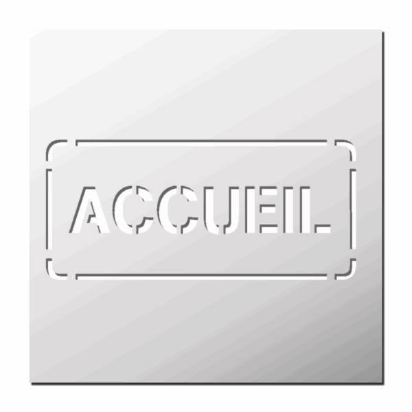 Pochoir Accueil