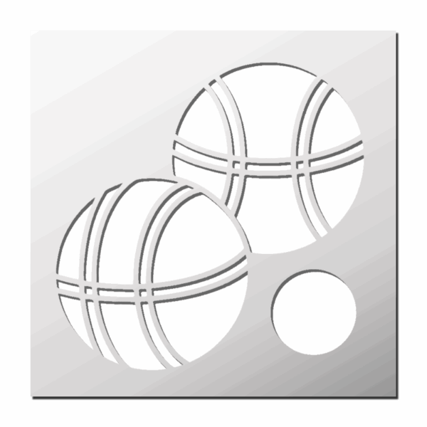 Pochoir Pétanque