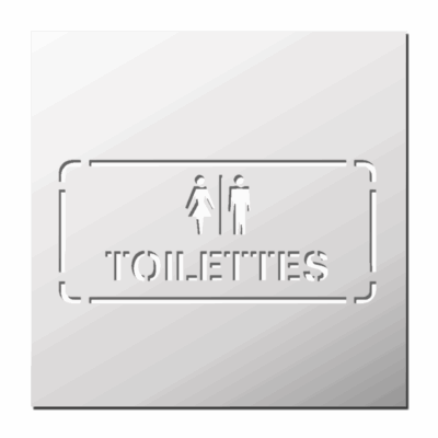 Pochoir Panneau Toilettes