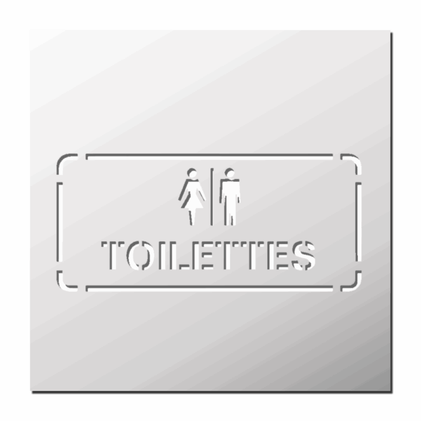 Pochoir Panneau Toilettes