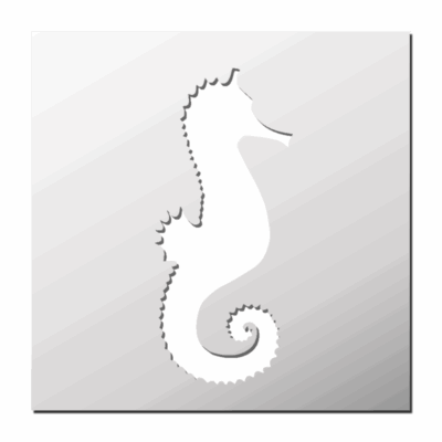 Pochoir Hippocampe