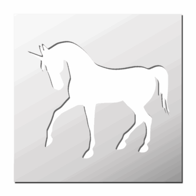Pochoir Licorne