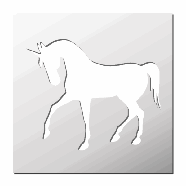 Pochoir Licorne