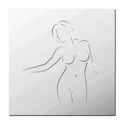Pochoir Femme nue