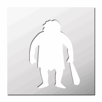 Pochoir Homme des cavernes