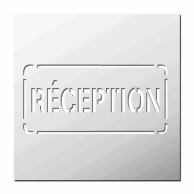 Pochoir Réception