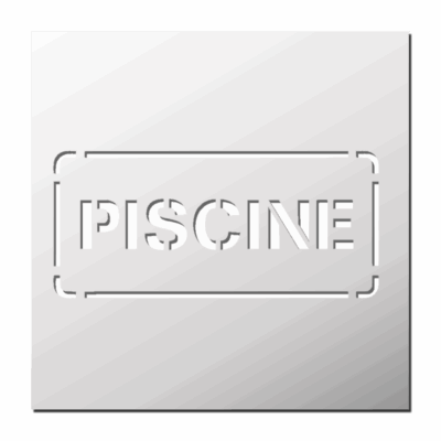 Pochoir Piscine