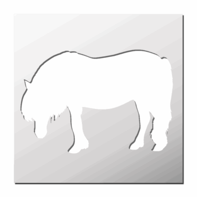 Pochoir Poney
