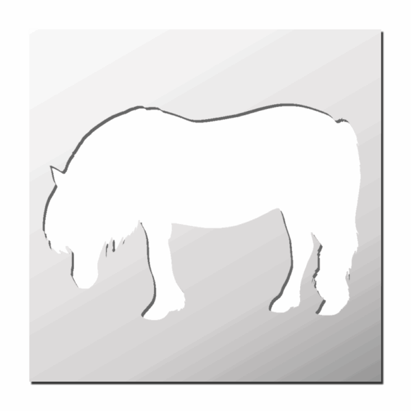 Pochoir Poney