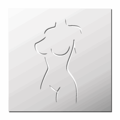 Pochoir Silhouette Femme Nue