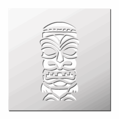 Pochoir Totem Tiki