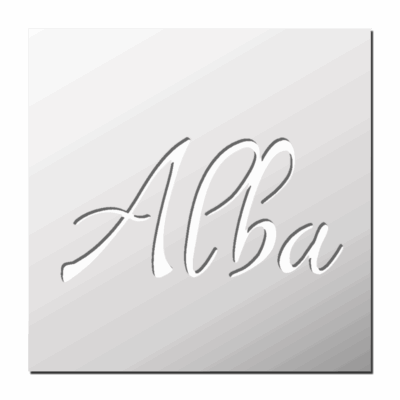 Pochoir Prénom Alba