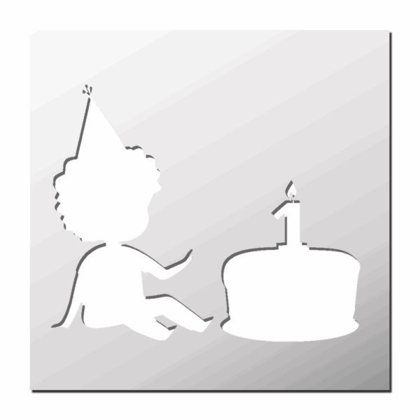 Pochoir Anniversaire Enfant 1 an