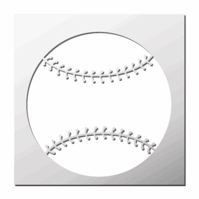 Pochoir Balle Baseball