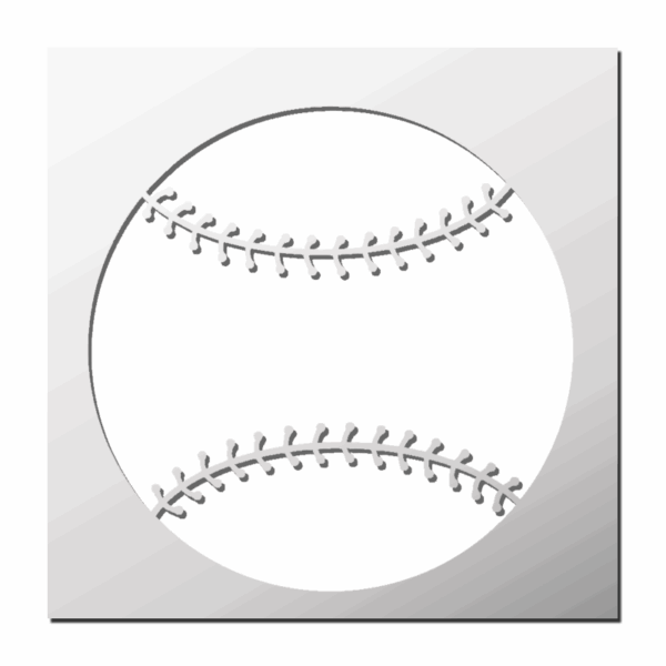 Pochoir Balle Baseball