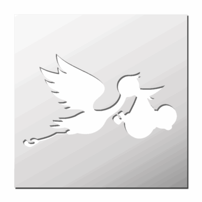 Pochoir Cigogne Bébé