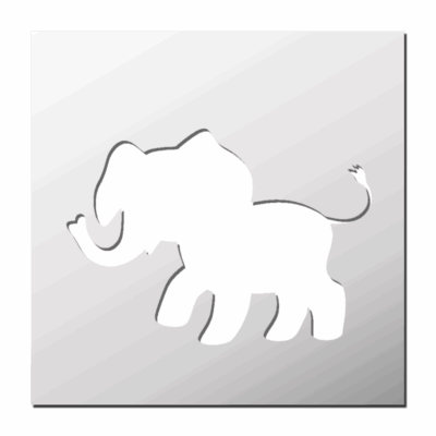 Pochoir Elephant