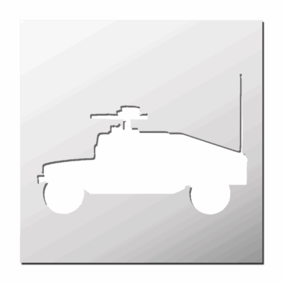 Pochoir Hummer Armée