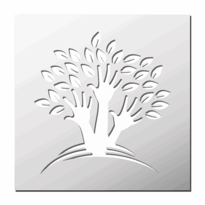 Pochoir Arbre Main