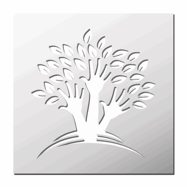 Pochoir Arbre Main