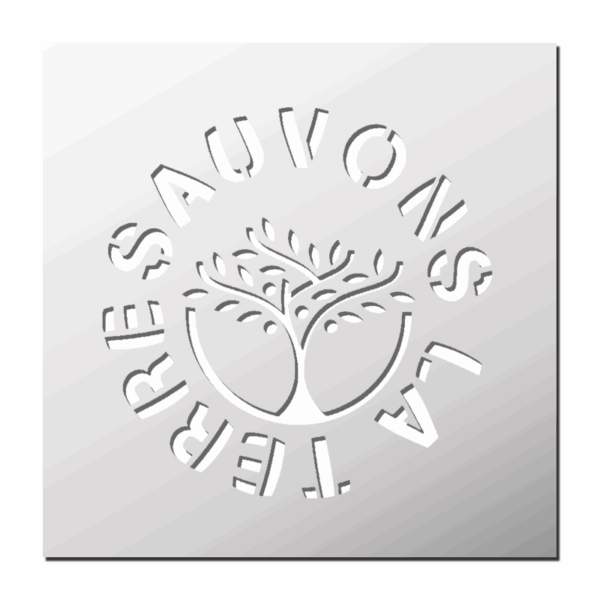 Pochoir Sauvons la Terre