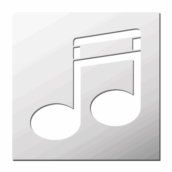 Pochoir Note de Musique