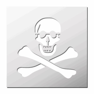Pochoir Tête de Mort