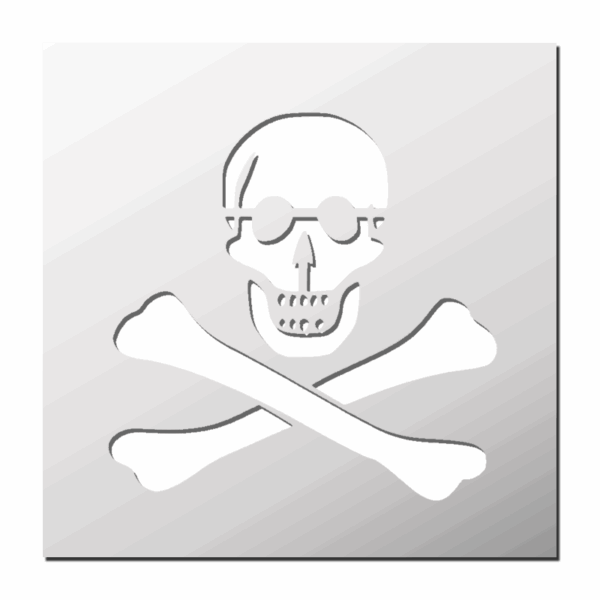 Pochoir Tête de Mort