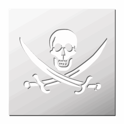 Pochoir Tête de Mort