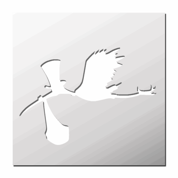 Pochoir Cigogne