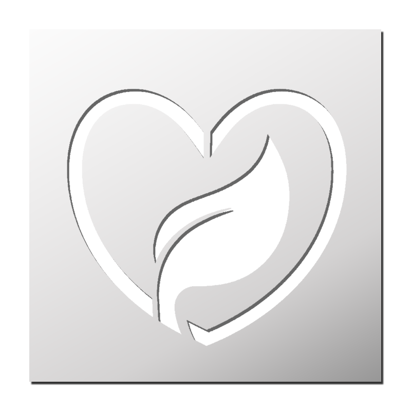 Pochoir Feuille Coeur Pochoir Feuille Coeur