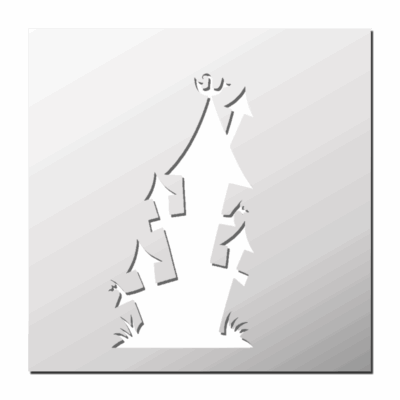 Pochoir Maison Hantée