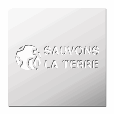 Pochoir Sauvons la TERRE
