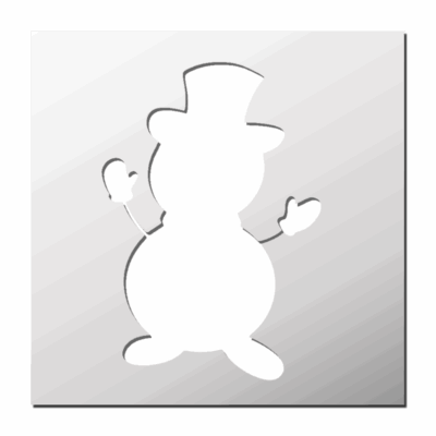 Pochoir Bonhomme de neige