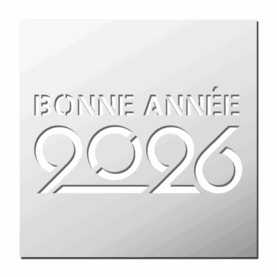 Pochoir Bonne Année 2026