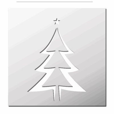 Pochoir Sapin de Noël