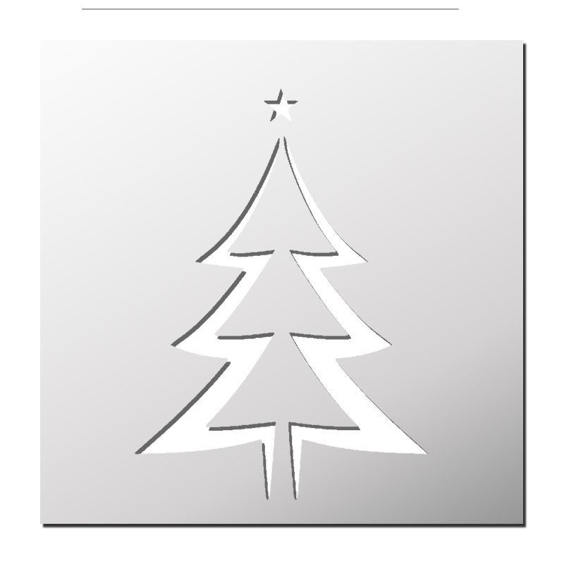 Pochoir Sapin de Noël Pochoir Sapin de Noël