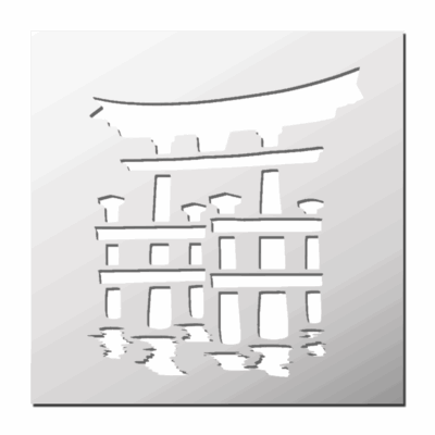 Pochoir Temple Japonais