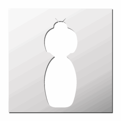 Pochoir Poupée Geisha