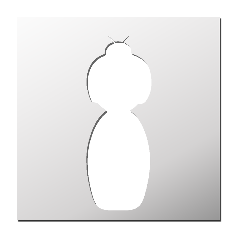 Pochoir Poupée Geisha Pochoir Poupée Geisha