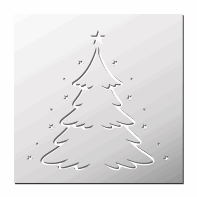 Pochoir Sapin de Noël