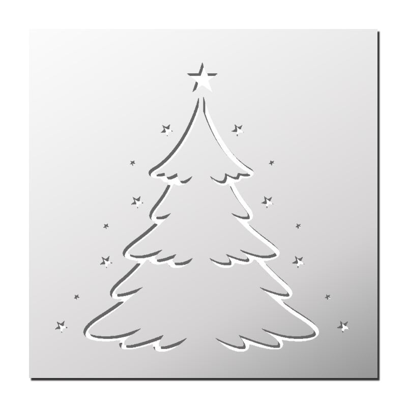 Pochoir Sapin de Noël Pochoir Sapin de Noël