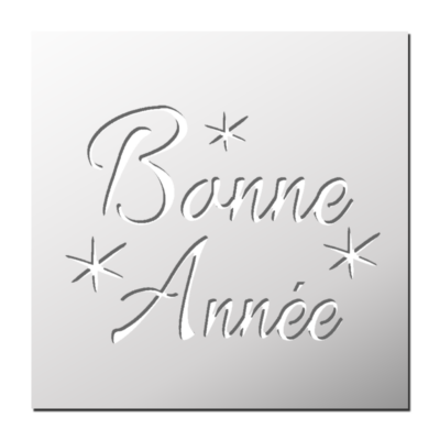 Pochoir Bonne Année