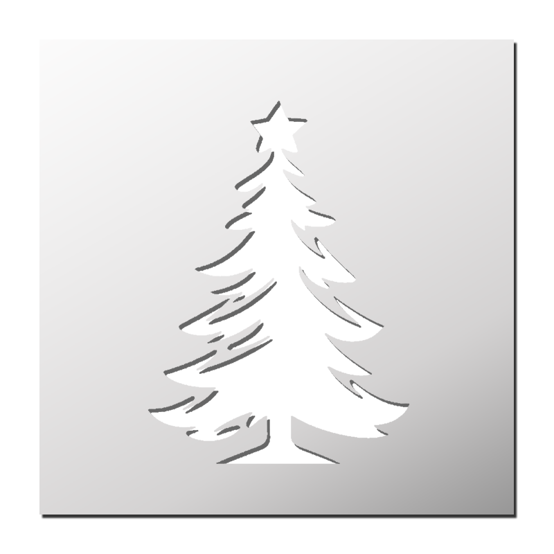 Pochoir Sapin de Noël Pochoir Sapin de Noël