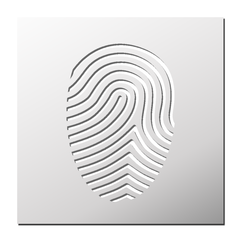 Pochoir Empreinte digitale Pochoir Empreinte digitale