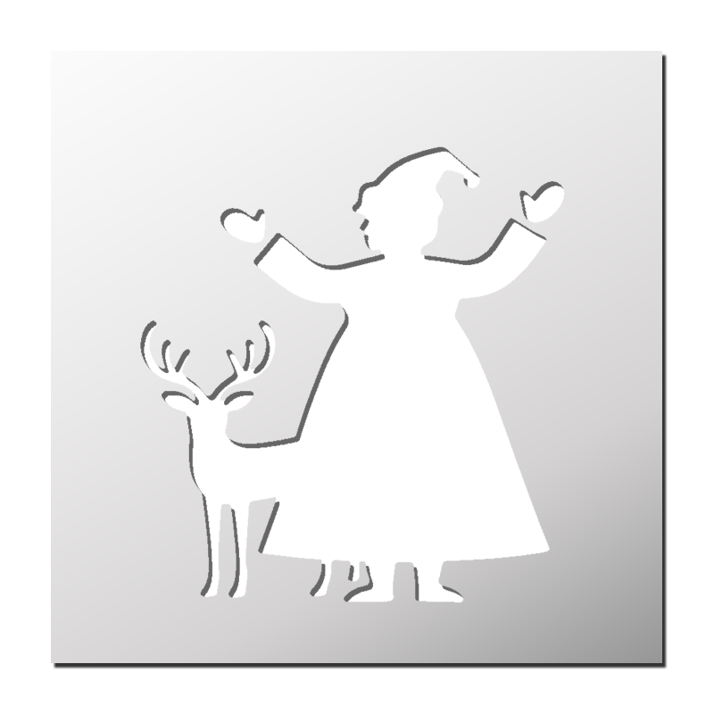 Pochoir Mère Noël Pochoir Mère Noël